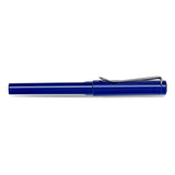 Lamy Safari Blue Fountain Pen with Chrome Trim Classic Writing Instrument - Retail Maharaj