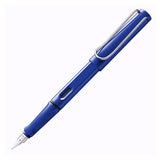 Lamy Safari Blue Fountain Pen with Chrome Clip Classic Everyday Writing Pen