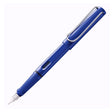 Lamy Safari Blue Fountain Pen with Chrome Trim Classic Writing Instrument - Retail Maharaj