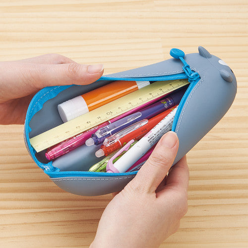 Lihit Lab Smart Fit PuniLabo Silicone Horizontal Pen Pencil Case Animal Design - Retail Maharaj