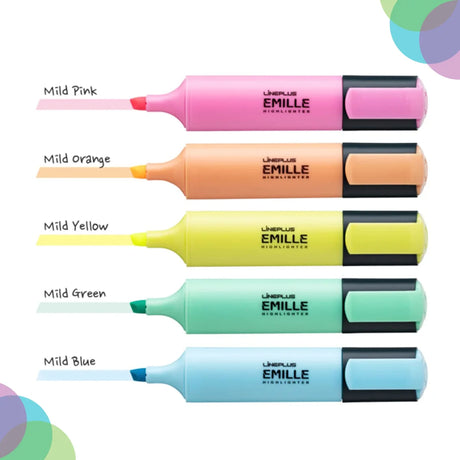 Lineplus Pastel Emile Highlighter Individual for Soft and Subtle Highlighting - Retail Maharaj
