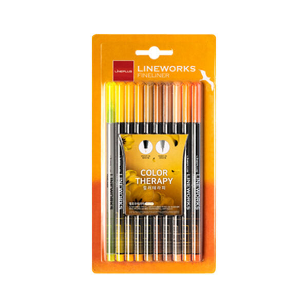 LINEPLUS Lineworks Fineliner Color Therapy Set (5 / 10 / 20 Colors) - Retail Maharaj