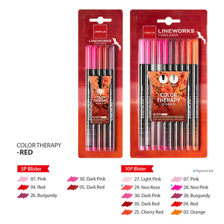 LINEPLUS Lineworks Fineliner Color Therapy Set (5 / 10 / 20 Colors) - Retail Maharaj