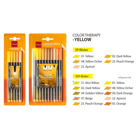 LINEPLUS Lineworks Fineliner Color Therapy Set (5 / 10 / 20 Colors) - Retail Maharaj