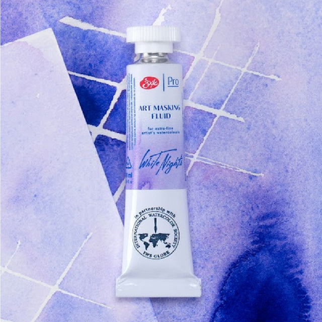 White Nights Art Masking Fluid Tube for Watercolour, Gouache & Ink – 10 ml - Retail Maharaj
