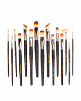 Stationerie Mix Paint Brush Set of 15 Velour Mix Media - Retail Maharaj