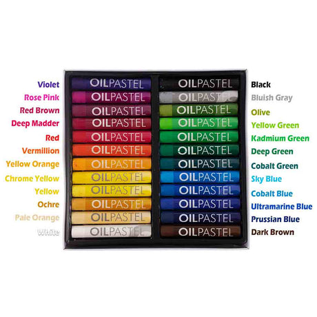 Mungyo Artists Oil Pastels Professional Colour Set 24 36 48 Shades - Retail Maharaj