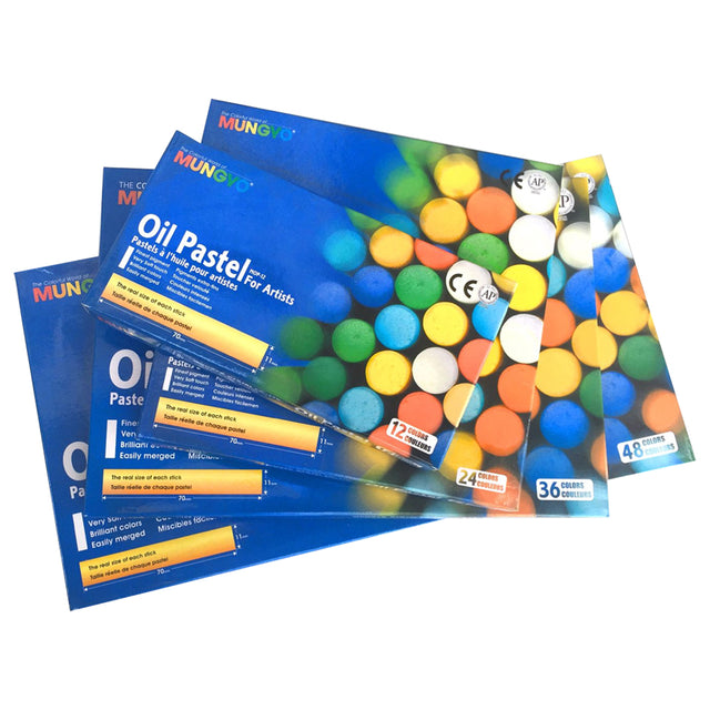 Mungyo Artists Oil Pastels Professional Colour Set 24 36 48 Shades - Retail Maharaj
