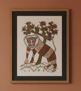 Authentic Gond Painting – Majestic Monkey & Tree Art Folk Art (11 × 15 Inch)