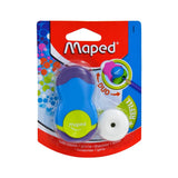 Maped Loopy Coloured Duo Eraser and Pencil Sharpener Pack - Retail Maharaj