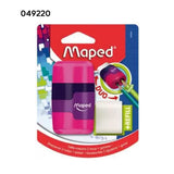Maped Loopy Coloured Duo Eraser and Pencil Sharpener Pack - Retail Maharaj