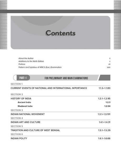 WBCS General Studies Manual [For Preliminary & Main Examinations]2026 (English Version) 10th Edition - Retail Maharaj