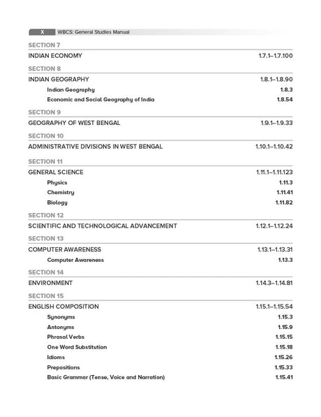 WBCS General Studies Manual [For Preliminary & Main Examinations]2026 (English Version) 10th Edition - Retail Maharaj