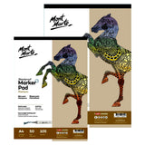 Mont Marte Bleedproof Marker Pad 105 GSM – A4 & A3 - Retail Maharaj