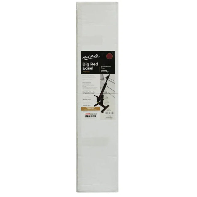Mont Marte Big Red Beechwood Easel for Painting with Adjustable Tilt - Retail Maharaj