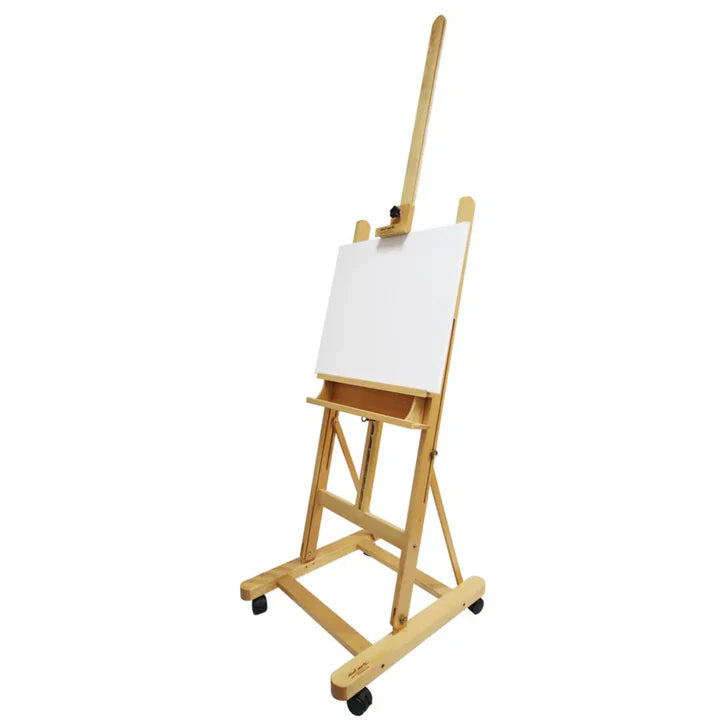 Mont Marte Large Studio H-Frame Easel with Castors for Canvas and Painting - Retail Maharaj