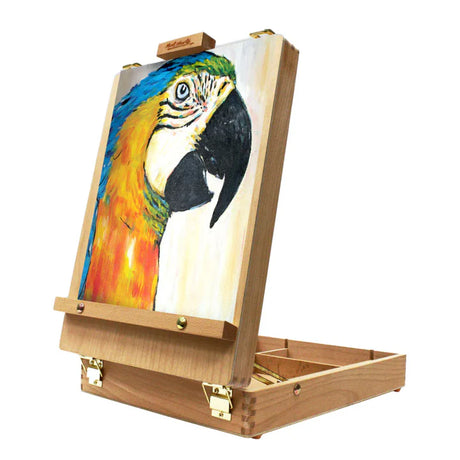 Mont Marte Tabletop Box Easel Signature Medium for Portable Painting and Art Storage - Retail Maharaj