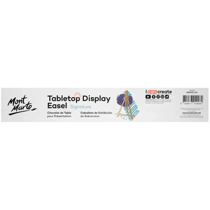 Signature Tabletop Display Easel Stand for Canvas and Artwork Presentation - Retail Maharaj