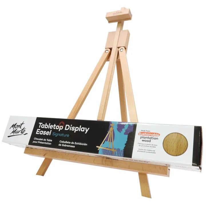 Signature Tabletop Display Easel Stand for Canvas and Artwork Presentation - Retail Maharaj