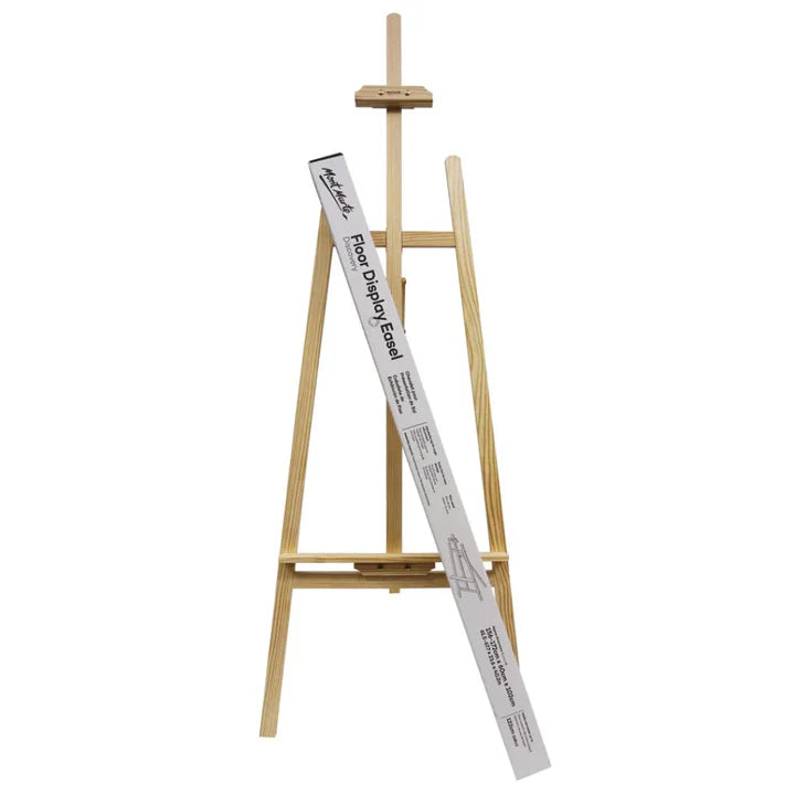 Mont Marte Pine Wood Floor Display Easel for Canvas and Artwork Presentation - Retail Maharaj