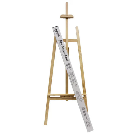 Mont Marte Pine Wood Floor Display Easel for Canvas and Artwork Presentation - Retail Maharaj