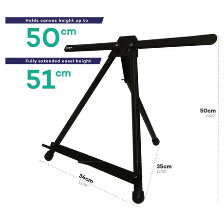 Mont Marte Tabletop Signature Easel with Wings for Canvas and Artwork Display - Retail Maharaj