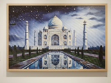 Moonlit Reverie of Eternal Marble – Digital Artwork by Debashis Sen (36 × 24 Inch)