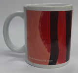 Ceramic Printed Coffee Mug (Returning to the Source Maroon and light brown) - Retail Maharaj