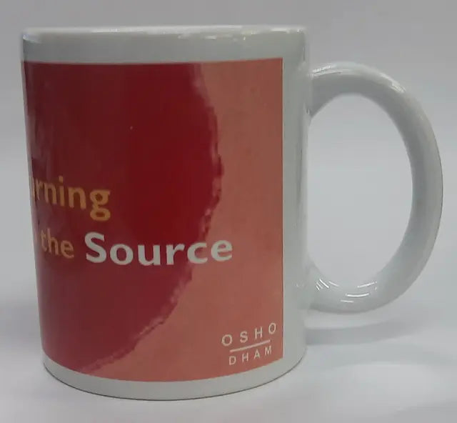 Ceramic Printed Coffee Mug (Returning to the Source Maroon and light brown) - Retail Maharaj