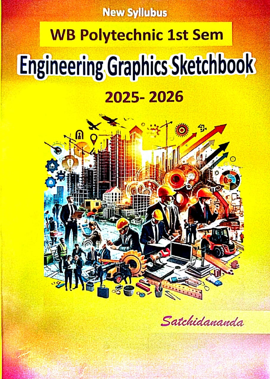 WB Polytechnic 1st Semester Engineering Graphics Sketchbook 2025-2026 (English Version) - Retail Maharaj