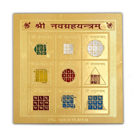 Retail Mahharaj Navgrah Siddha Yantra for Planetary Harmony and Life Progress - Retail Maharaj