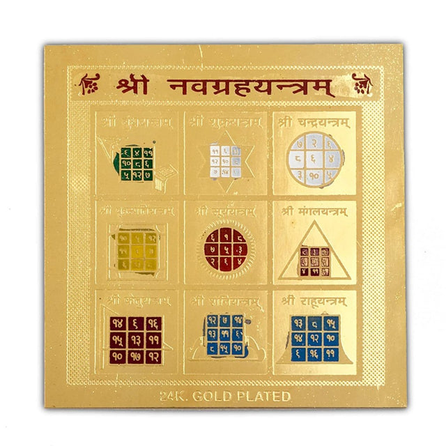 Retail Mahharaj Navgrah Siddha Yantra for Planetary Harmony and Life Progress - Retail Maharaj
