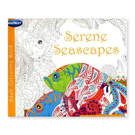 Navneet Adult Colouring Book Volume 3 Serene Seascapes for Stress Relief - Retail Maharaj