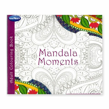 Navneet Adult Colouring Book Volume 4 Mandala Moments for Stress Relief - Retail Maharaj