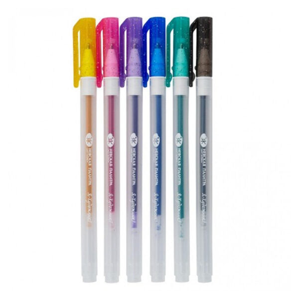 Nevskaya Palitra "I am an Artist" Glitter Gel Pen Set of 6 - Retail Maharaj
