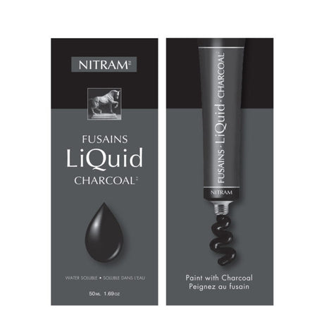 Nitram Liquid Charcoal Water Soluble Drawing & Painting - Retail Maharaj