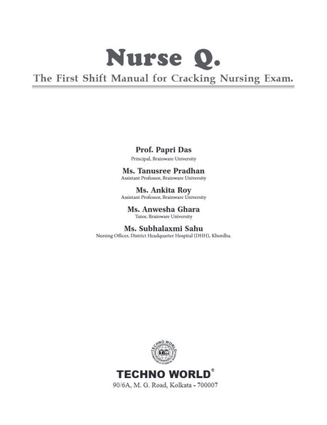 Nurse Q [The First Shift Manual for Cracking Nursing Exam] (English Version) - Retail Maharaj
