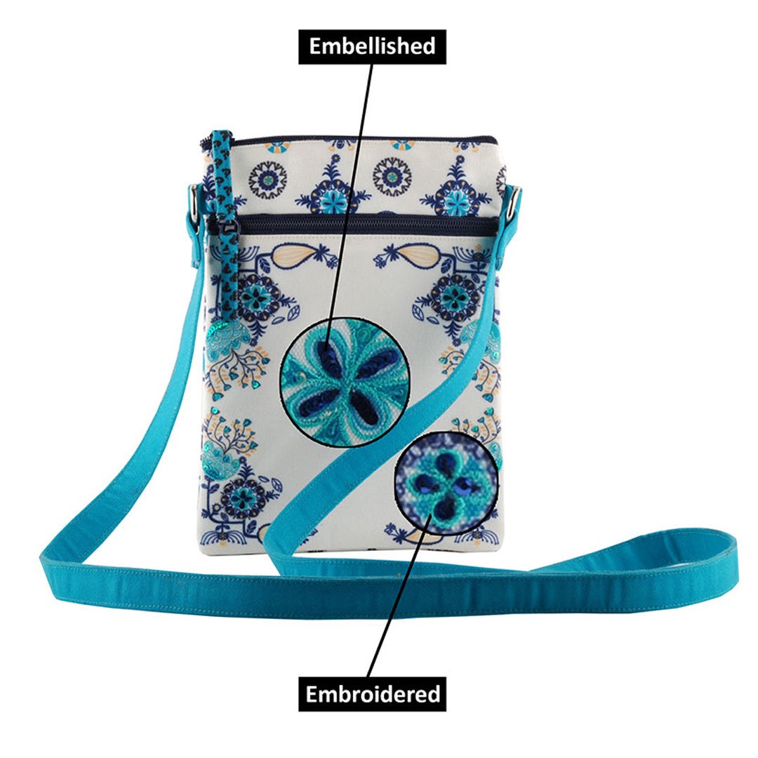 Pinaken Canvas Sling Bag with Zip Closure Crossbody Shoulder Bag for Everyday Essentials - Retail Maharaj