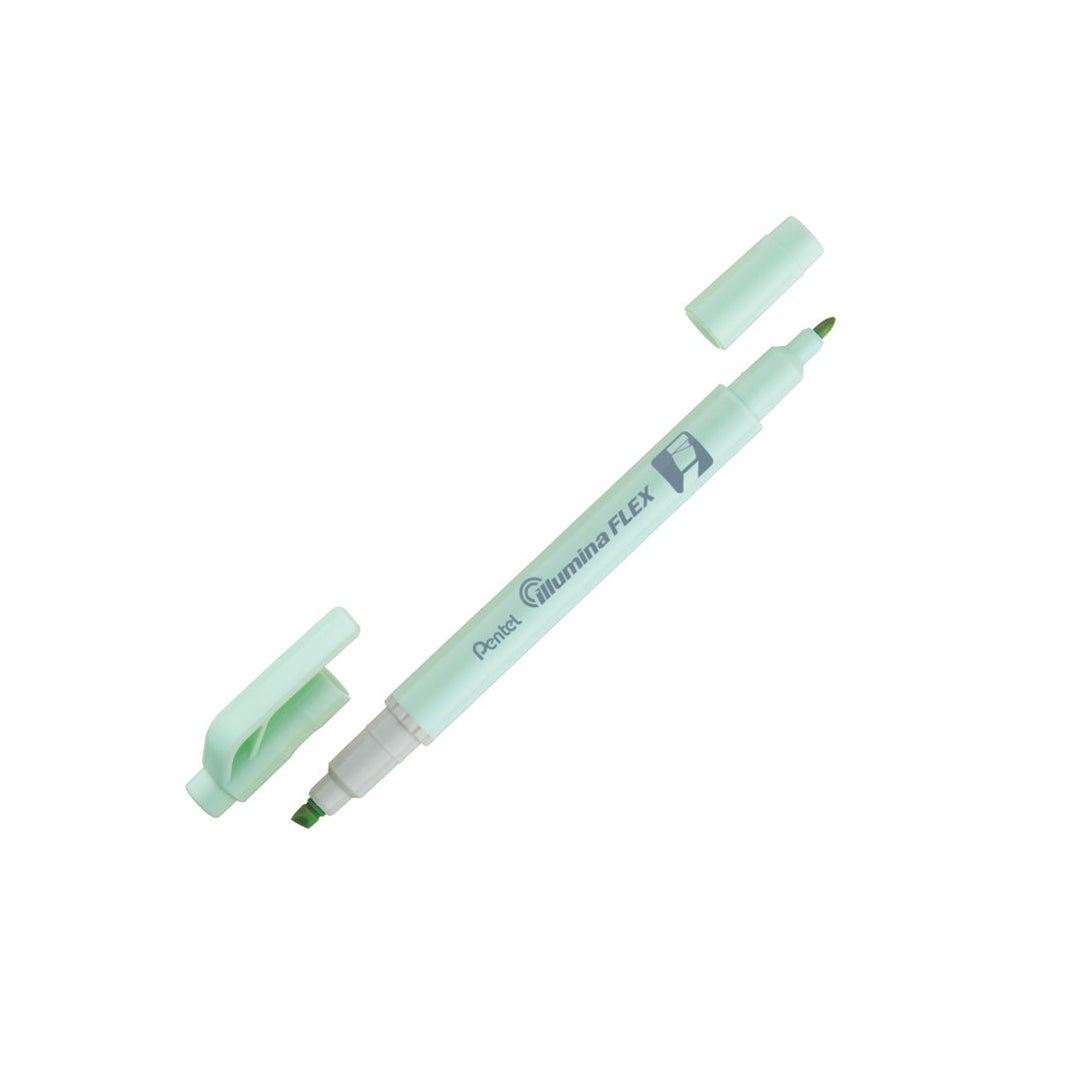 Pentel Illumina Flex Twin Tip Pastel Highlighter Dual Tip Marker - Retail Maharaj