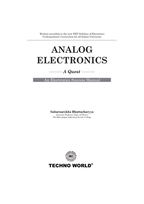 Analog Electronics (English version) - Retail Maharaj