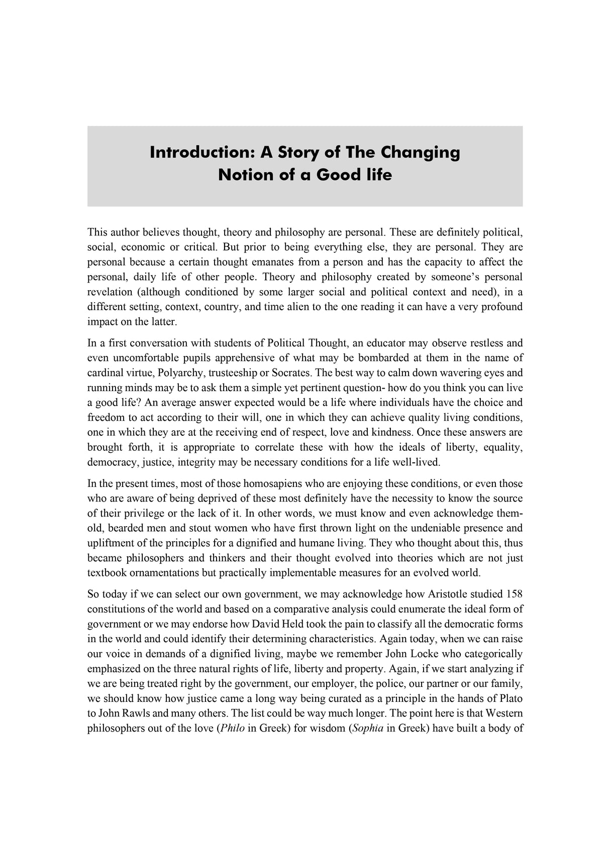 Wisdom for Living Well: Western Political Thought Revisited (English Version)