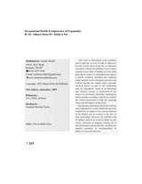 Occupational Health & Importance Of Ergonomics (English version) - Retail Maharaj