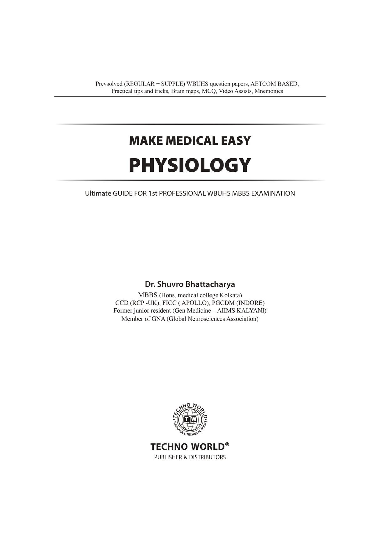 Make Medical Easy PHYSIOLOGY (English version) 2nd Edition - Retail Maharaj