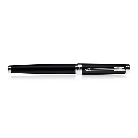 Parker Ambient Lacque Black Chrome Trim Rollerball Pen - Retail Maharaj