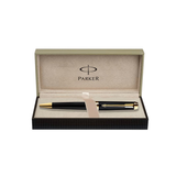 Parker Ambient Lacque Black Gold Trim Ballpoint Pen - Retail Maharaj