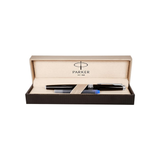 Parker Aster Lacque Black Chrome Trim Medium Fountain Pen - Retail Maharaj
