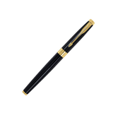 Parker Aster Lacque Black Gold Trim Rollerball Pen - Retail Maharaj