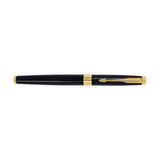 Parker Aster Lacque Black Gold Trim Rollerball Pen - Retail Maharaj