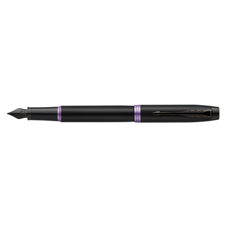 Parker IM Professional Amethyst Purple Black Trim Fine Fountain Pen - Retail Maharaj