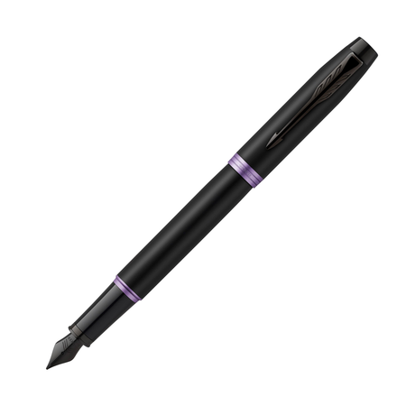 Parker IM Professional Amethyst Purple Black Trim Fine Fountain Pen - Retail Maharaj
